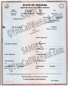 How to Transfer Indiana Title and instructions for filling out your title