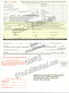 How to Transfer Minnesota Title and instructions for filling out your title