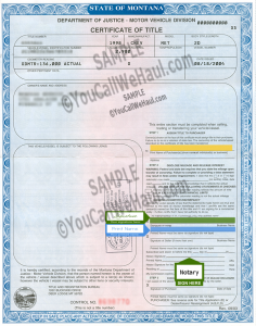 How to Transfer Montana Title and instructions for filling out your title