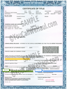 How To Transfer Nevada Title And Instructions For Filling Out Your Title