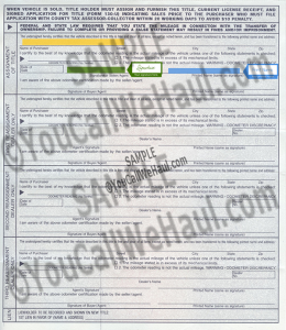 How to Transfer Texas Title and instructions for filling out your title